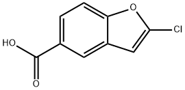 2-chlorobenzofuran-5-carboxylic acid Struktur