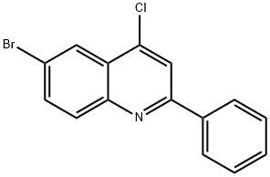 6-BROMO-4-CHLORO-2-PHENYLQUINOLINE Struktur