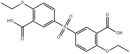 3,3'-Sulfonylbis[6-ethoxy-benzoic Acid] Struktur