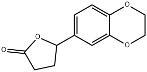 2(3H)-Furanone,  5-(2,3-dihydro-1,4-benzodioxin-6-yl)dihydro- Struktur