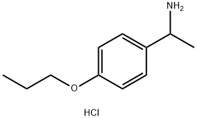 [1-(4-Propoxyphenyl)ethyl]amine hydrochloride Struktur