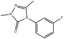 3H-1,2,4-Triazol-3-one, 4-(3-fluorophenyl)-2,4-dihydro-2,5-diMethyl- Struktur