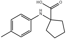 1-P-TOLYLAMINO-CYCLOPENTANECARBOXYLIC ACID Struktur