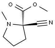 Proline, 2-cyano-1-methyl-, methyl ester (9CI) Struktur