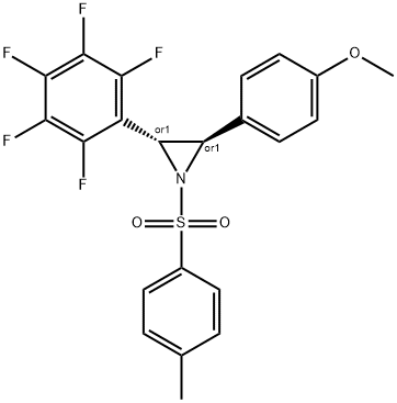 2-(4-METHOXYPHENYL)-3-(PERFLUOROPHENYL)-1-TOSYLAZIRIDINE Struktur