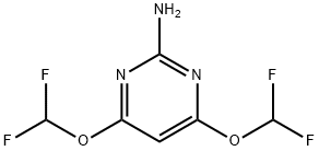 2-Amino-4,6-bis(difluoromethoxy)pyrimidine Struktur