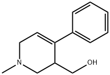 1,2,3,6-tetrahydro-1-methyl-4-phenylpyridine-3-methanol Struktur