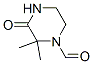 1-Piperazinecarboxaldehyde,2,2-dimethyl-3-oxo-(9CI) Struktur