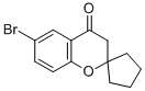 SPIRO[2H-1-BENZOPYRAN-2,1'-CYCLOPENTAN]-4(3H)-ONE, 6-BROMO- Struktur