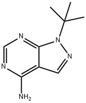 1H-Pyrazolo[3,4-d]pyrimidin-4-amine, 1-(1,1-dimethylethyl)- Struktur