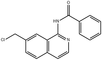 BENZAMIDE, N-[7-(CHLOROMETHYL)-1-ISOQUINOLINYL]- Structure