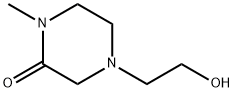 Piperazinone, 4-(2-hydroxyethyl)-1-methyl- (9CI) Struktur