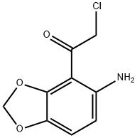 Ethanone,  1-(5-amino-1,3-benzodioxol-4-yl)-2-chloro- Struktur