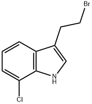 1H-INDOLE,3-(2-BROMOETHYL)-7-CHLORO- Struktur