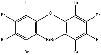 2,4'-DIFLUORO-2',3,3',4,5,5',6,6'-OCTABROMODIPHENYL ETHER Struktur