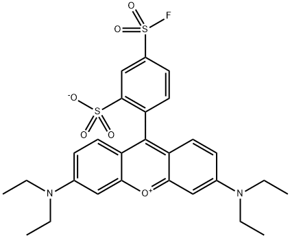 SULFORHODAMINE B 5-ACID FLUORIDE Struktur