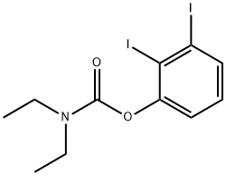 2,3-DIIODOPHENYL N,N-DIETHYLCARBAMATE Struktur