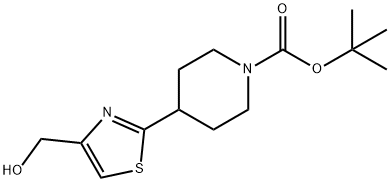 TERT-BUTYL 4-[4-(HYDROXYMETHYL)-1,3-THIAZOL-2-YL]PIPERIDINE-1-CARBOXYLATE price.