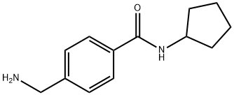 4-(aminomethyl)-N-cyclopentylbenzamide Struktur