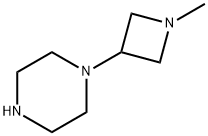 Piperazine,  1-(1-methyl-3-azetidinyl)- Struktur