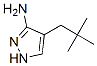 1H-Pyrazol-3-amine,  4-(2,2-dimethylpropyl)- Struktur