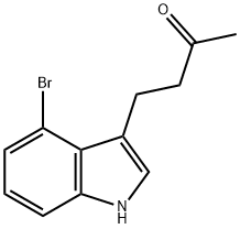 2-BUTANONE,4-(4-BROMO-1H-INDOL-3-YL)- Struktur