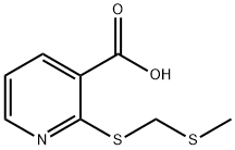 2-METHYLSULFANYLMETHYLSULFANYL-NICOTINIC ACID Struktur