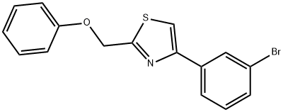 4-(3-BROMO-PHENYL)-2-PHENOXYMETHYL-THIAZOLE Struktur