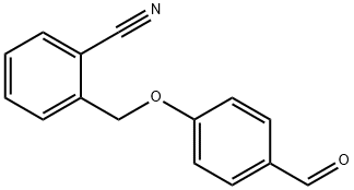 2-[(4-formylphenoxy)methyl]benzonitrile Struktur