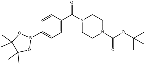 1-BOC-4-[4-(4,4,5,5-TETRAMETHYL-[1,3,2]DIOXABOROLAN-2-YL)-BENZOYL]-PIPERAZINE|4-(4-BOC-哌嗪-1-羰基) 苯硼酸頻哪酯