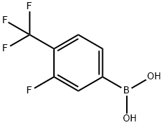 3-FLUORO-4-TRIFLUOROMETHYL-PHENYLBORONIC ACID Struktur