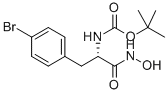 (S)-TERT-BUTYL 1-(HYDROXYAMINO)-3-(4-BROMOPHENYL)-1-OXOPROPAN-2-YLCARBAMATE Struktur