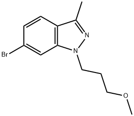 1H-Indazole,6-bromo-1-(3-methoxypropyl)-3-methyl- Struktur