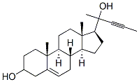 20-(1-propynyl)-5-pregnen-3,20-diol Struktur