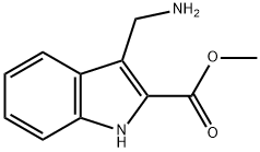 3-AMINOMETHYL-1H-INDOLE-2-CARBOXYLIC ACID METHYL ESTER Struktur