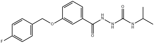 2-{3-[(4-fluorobenzyl)oxy]benzoyl}-N-isopropyl-1-hydrazinecarboxamide Struktur