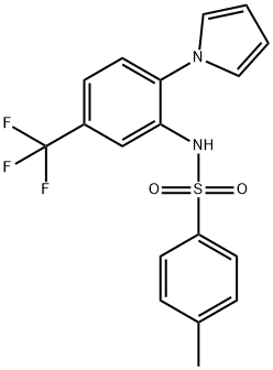 4-methyl-N-[2-(1H-pyrrol-1-yl)-5-(trifluoromethyl)phenyl]benzenesulfonamide Struktur