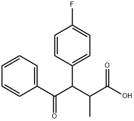 3-(4-fluorophenyl)-2-methyl-4-oxo-4-phenylbutanoic acid Struktur