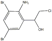 1-(2-amino-3,5-dibromophenyl)-2-chloro-1-ethanol Struktur