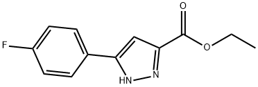 3-(4-FLUOROPHENYL)-1H-PYRAZOLE-5-CARBOXYLIC ACID ETHYL ESTER Struktur