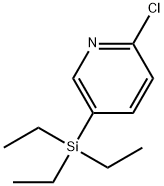 Pyridine, 2-chloro-5-(triethylsilyl)- (9CI) Struktur