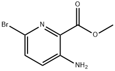 3-AMINO-6-BROMOPYRIDINE-2-CARBOXYLIC ACID METHYL ESTER Struktur