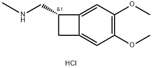 (1S)-4,5-Dimethoxy-1-[(methylamino)methyl]benzocyclobutane hydrochloride Struktur