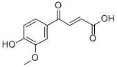 2-Butenoic acid, 4-(4-hydroxy-3-methoxyphenyl)-4-oxo-, (E)- Struktur