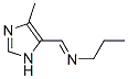 1-Propanamine,  N-[(4-methyl-1H-imidazol-5-yl)methylene]- Struktur