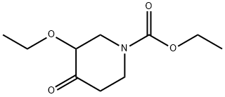 1-Piperidinecarboxylicacid,3-ethoxy-4-oxo-,ethylester(9CI) Struktur