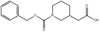 N-CBZ-3-PIPERIDINEACETIC ACID Struktur