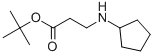 N-CYCLOPENTYL-BETA-ALANINE 1,1-DIMETHYLETHYL ESTER Struktur