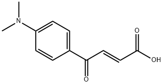 2-Butenoic acid, 4-(4-(dimethylamino)phenyl)-4-oxo-, (E)- Struktur