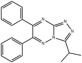 1,2,4-Triazolo(4,3-b)-1,2,4-triazine, 3-isopropyl-6,7-diphenyl- Struktur